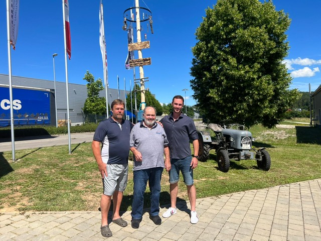 Siegfried Hummel, Andreas Hummel und Steffen Hummel die für ein Foto posieren